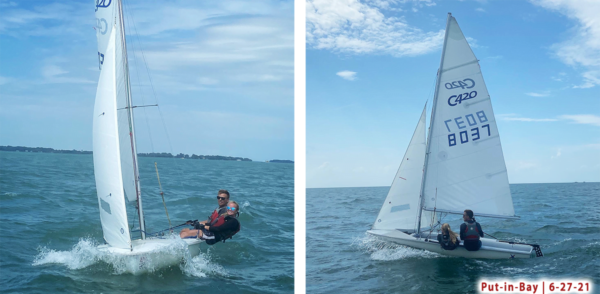 EJ & Rach 420 sailing PIB